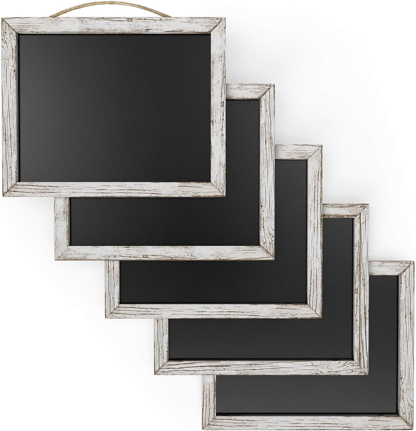 Arteza Vintage Framed Chalkboard 9.5x12 Inches, Pack of 5, with String - Easy to Hang, Decorative Chalk Board for Kitchen, Cafe, Store, Weddings & Special Events: Office Products