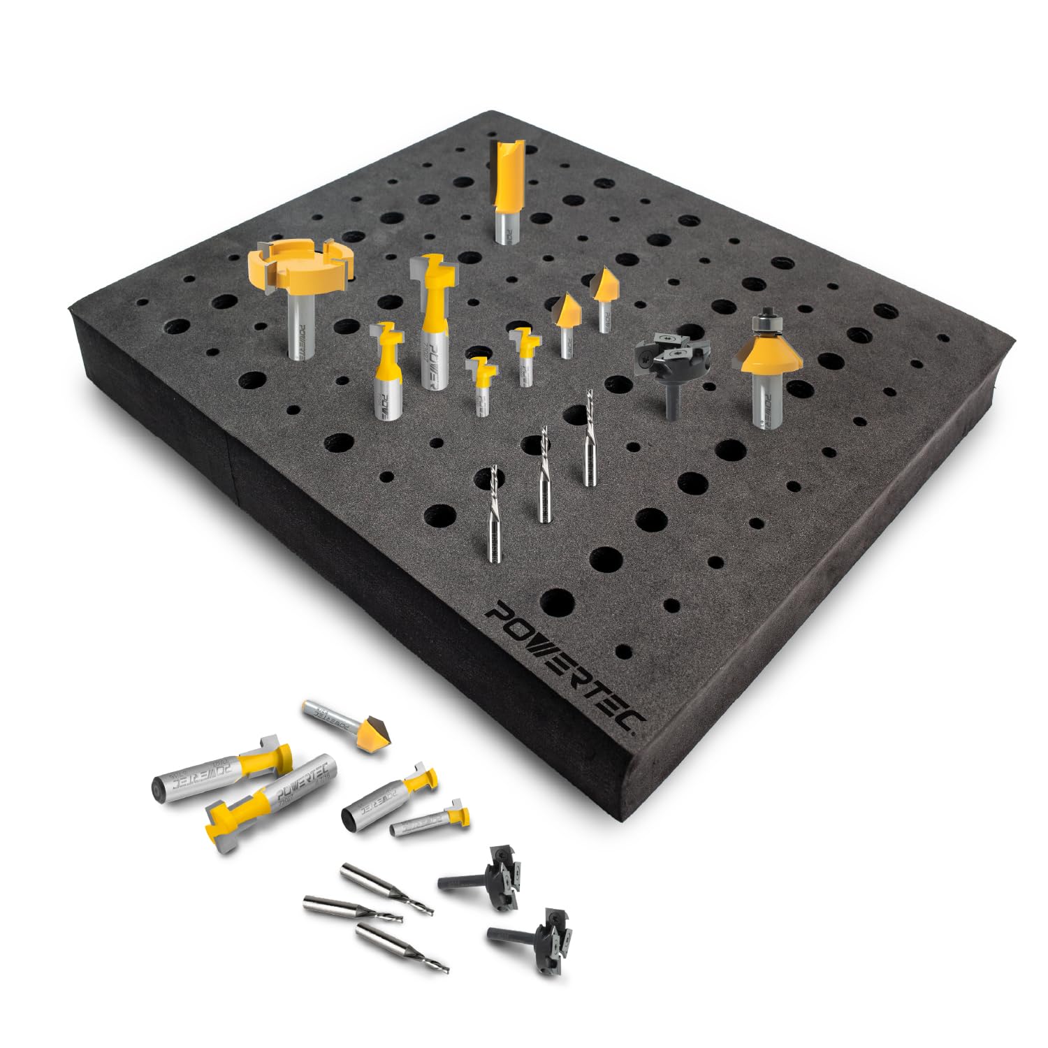 POWERTEC 71046 Router Bit Tray for 110 Bits