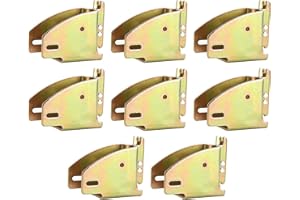 Mono-gatari 6 Pack E-Track Wood Beam End Socket Shelf Brackets Wood Beam Brackets E Track Accessories for Cargo Control, Shelf Brackets, Cargo Trailer