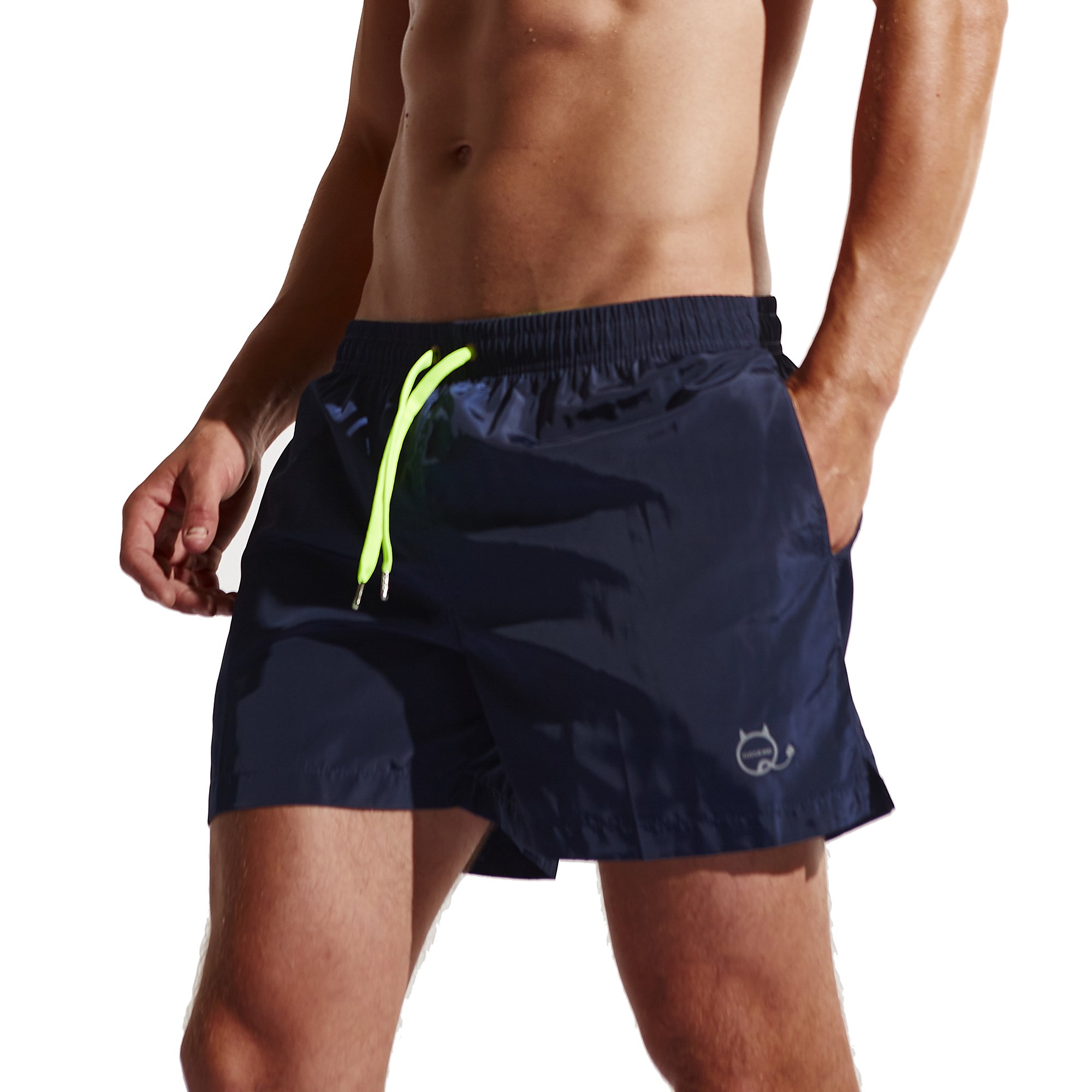 Men's Shorts Swim Trunks Quick Dry Beach Shorts with Pockets for Surfing Running Swimming Watershort