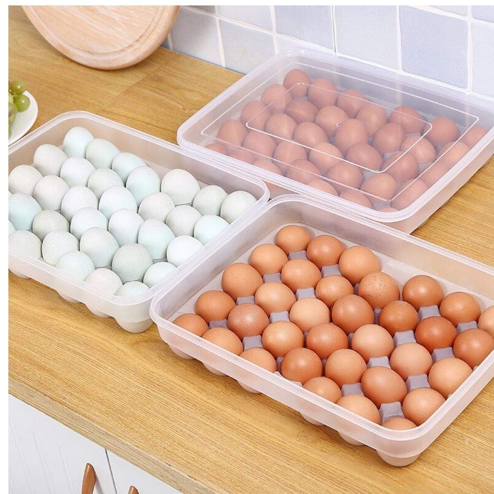 Ouken Ei-Aufbewahrungsbehälter 34 umgürtet durchsichtige Kunststoff-Ei