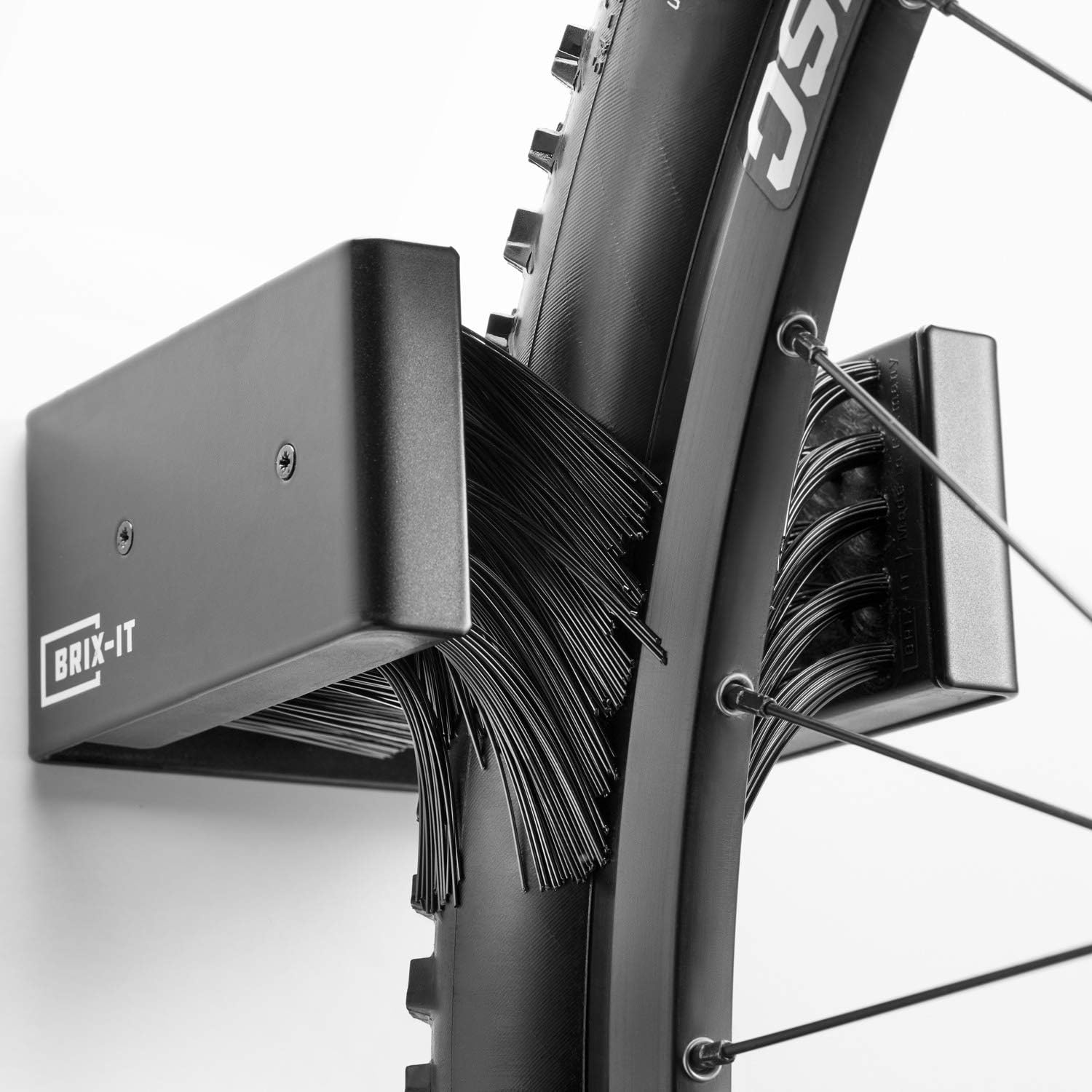 brix-it Fahrrad Wandhalterung Fahrradhalter für alle Reifenbreiten MTB Rennrad etc