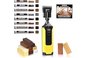 KARIDGE Wood Floor Furniture Repair Kit- Laminate Vinyl Hardwood Floor Repair Kit Wax Wood filler Kit Touch Up Marker Pens Cover Scratches, Stains, Cracks, Holes for Wooden Floor, Door, Cabinet, Table, Stairs