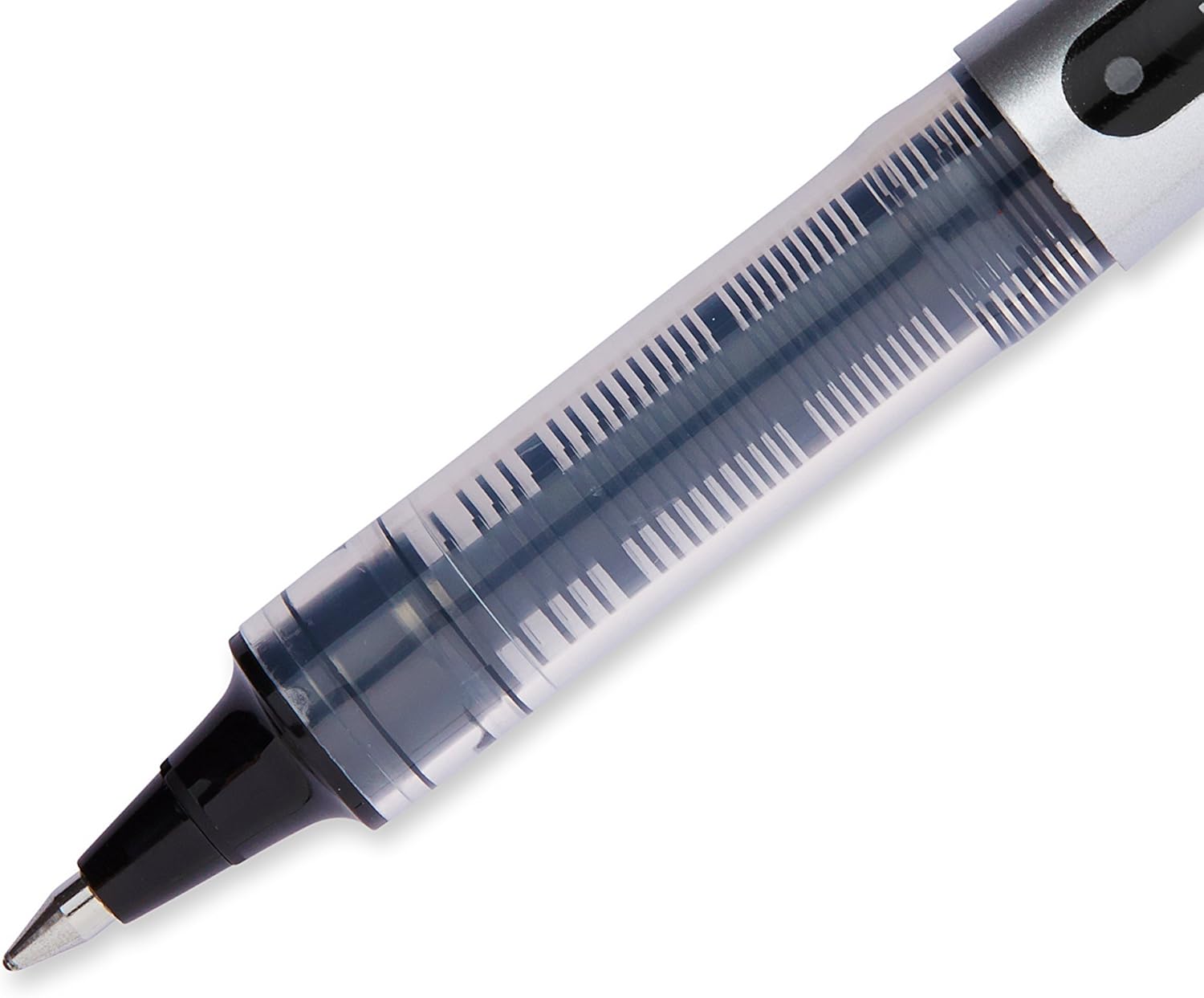 uni-ball Vision Rollerball Pens, Fine Point (0.7mm), Black, 5 Count: Office Products