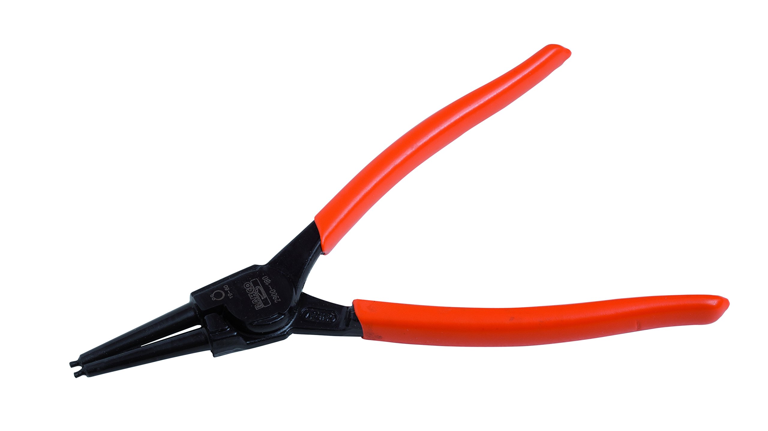 Bahco 2900-180 External Circlip Pliers with Straight Jaws, Red/Black, 180 mm