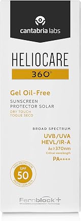 Heliocare 360 Oil-Free Gel SPF50 50ml Face Sunscreen UVA UVB Visible Light view 3