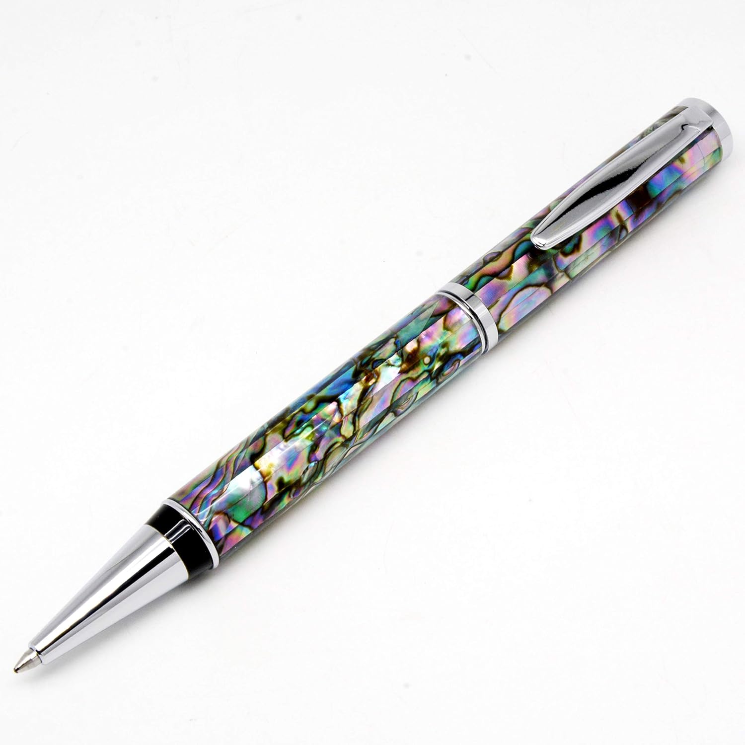 LACHIEVA LUX Luxury Handcrafted Abalone Shell Ballpoint Pen with German P900M Refill, Elegant Gift for Men & Women - Image 3
