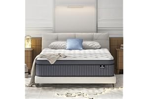 EEN EEN SLEEP King Size Mattress, Upgrade Strengthen 12 Inch Firm Hybrid King Mattress in a Box, Mattress King Size With Memory Foam and Independent Pocket Springs, Strong Edge Support, Release Pressure