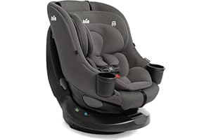 Joie Chili Spin 360 2-in-1 Rotating Convertible Car Seat with a 360 Spin and Easy Installation - Lower Anchor Attachment or Vehicle Belt Installation (Thunder)