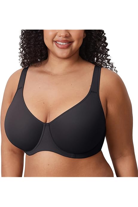 Delimira Sujetador Reductor Sujetador De Copa Completa Con Aros