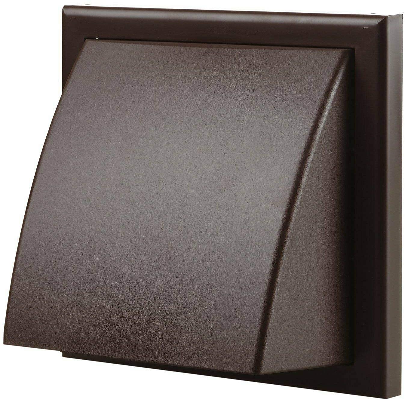 Vents 125mm Brown Cowled External Wall Vent Cover – 185 x 185mm Diameter Vent for Bathroom, Kitchen & Cooker Hood Ventilation
