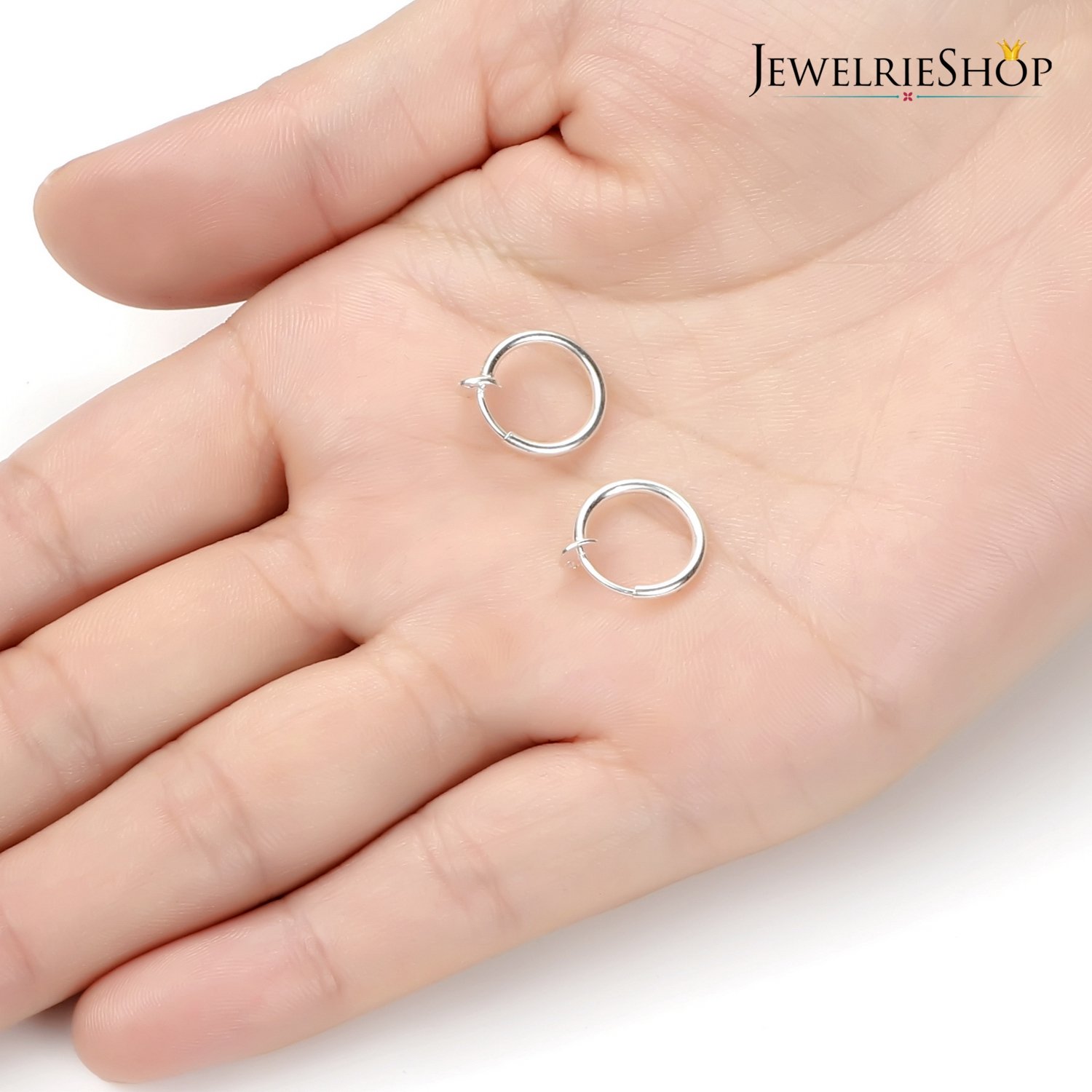 Fake Nose Ring Septum Ring Clip on Hoop Earrings for Women