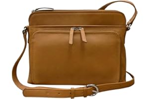 ili New York Genuine Leather Crossbody Bags for Women - Premium RFID Blocking Shoulder Bag Organizer with Adjustable Strap