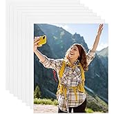 MECCANIXITY 8 PCS Sublimation Metal Photo Blanks 4"x6", 0.45mm(0.018") Aluminum Photo Sign Blanks Poster Frame for DIY Printing, Wall Decor, Bedroom Living Room