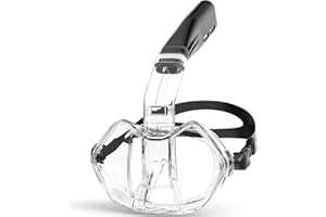 Greatever Half Face Diving Mask, Innovative with Nose Breathing, Comfortable & Breathable Fit,Detachable Breathing Tube,and Home Water Sports