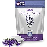 Shower Steamers 10-pk with Essential Oil Aromatherapy to Unwind and Sleep, Long Lasting Lavender Scent, No Stain or Artificial Dye, for Relaxation, Stress Relief and Self Care Gift for Everyone!