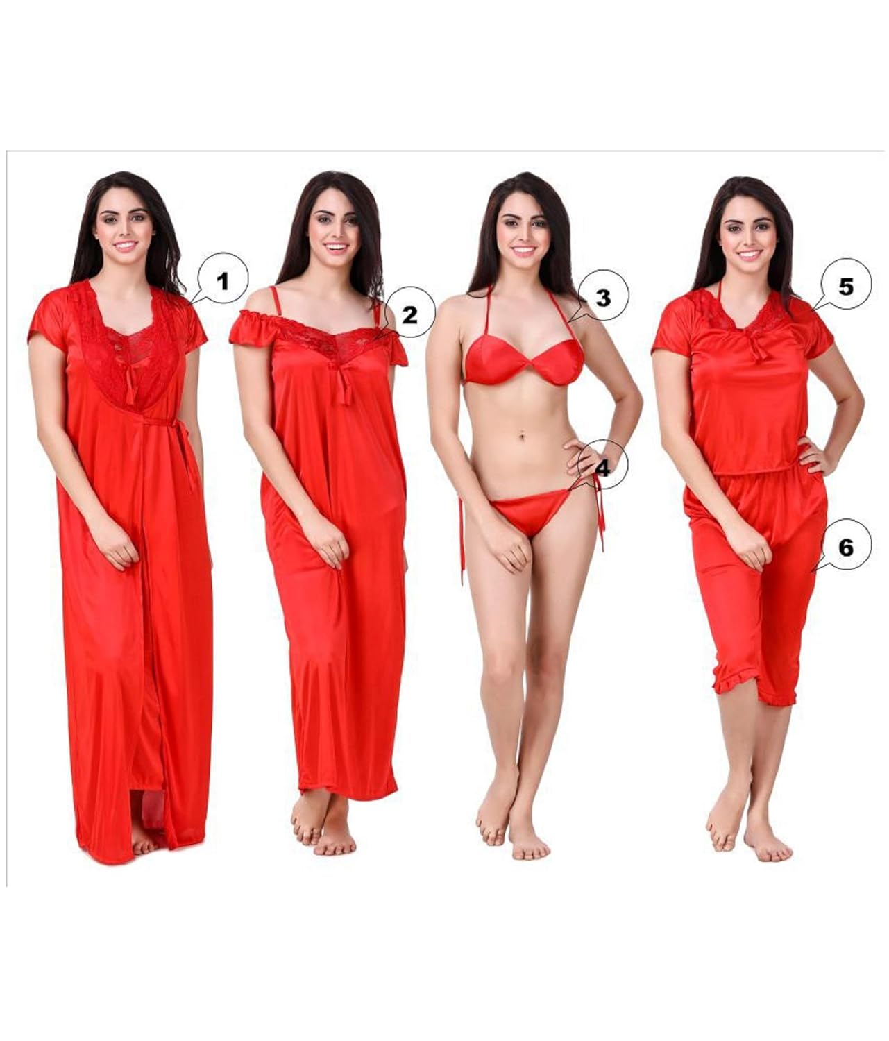 red night dress for honeymoon