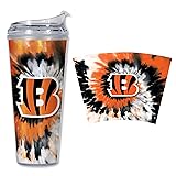 Rico Industries NFL Cincinnati Bengals Metallic Tye