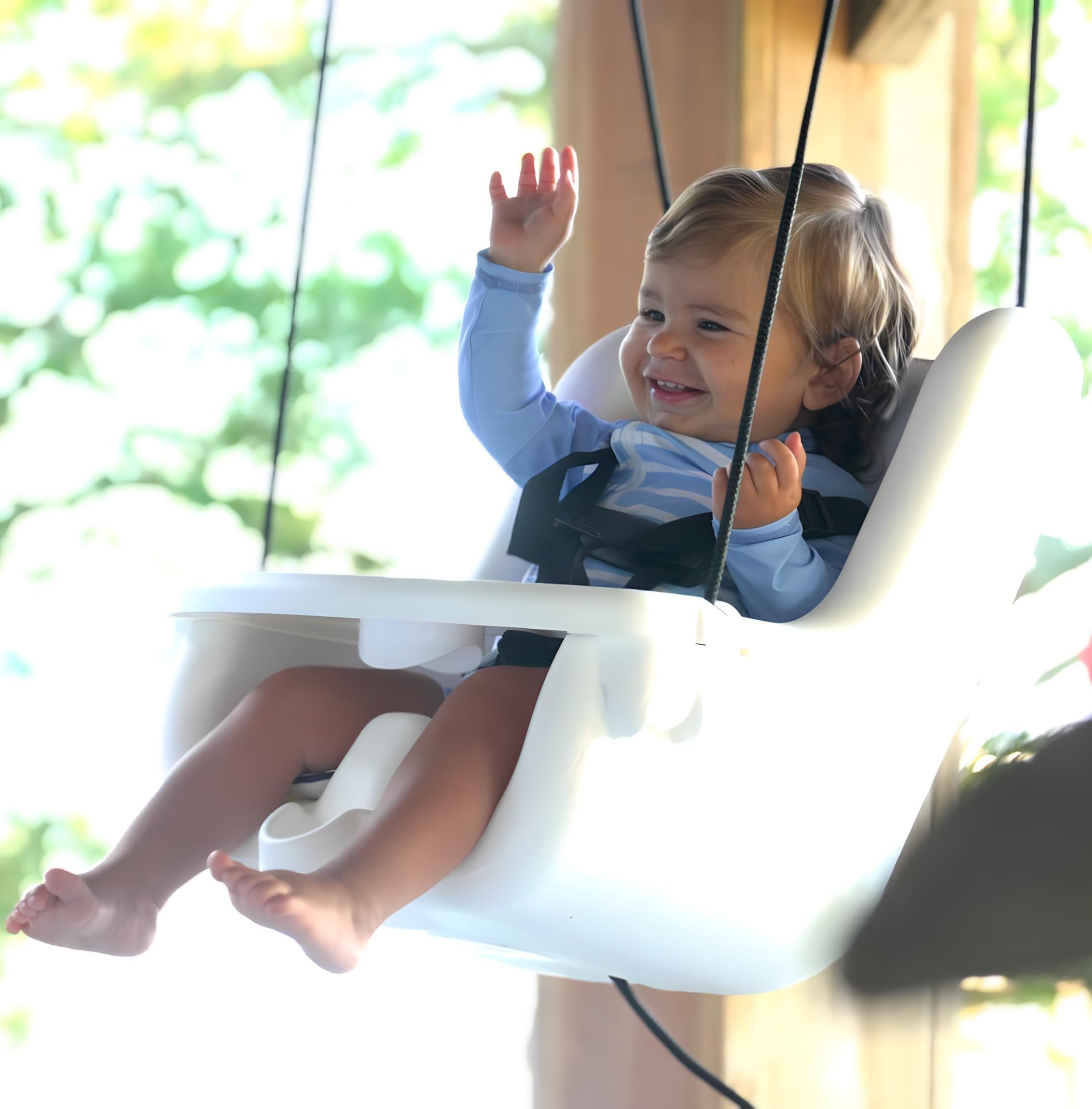 SearocK Marine-Grade Baby Swing Seat – Outdoors for Boats, Porches, Swing Sets – Heavy-Duty for Ages 6 Months to 4 Years