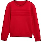 X RAY RAW X (4-12) Long Sleeve Crew Neck Knit Sweater for Kids and Boys, Big Kids Knit Sweater for Fall and Winter