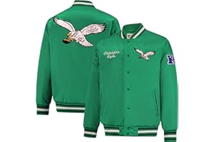 Ultra Game Mens NFL Official Supreme Heritage Satin Jacket