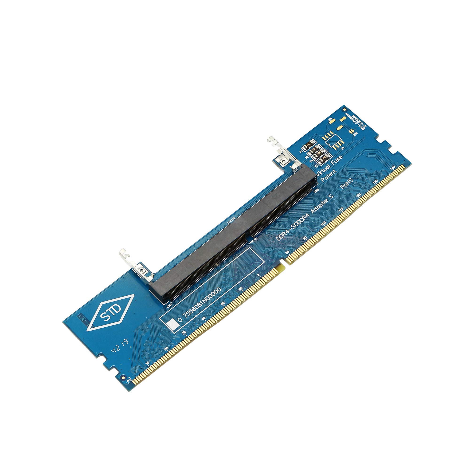 Sinloon SO-DIMM To Desktop Adapter Card,DDR4 Laptop to Desktop DIMM Memory Module RAM Connector Adapter