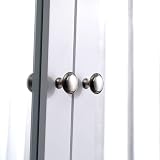 AVC Designs White Bathroom Wall Cabinet with Mirrored Double Doors view 9