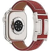 XINGYAS Leather Magnetic Watch Band Compatible with Apple Watch Ultra Band 49mm 46mm 45mm 44mm 42mm 41mm 40mm 38mm Replacement Strap for Women Men iWatch Ultra 3/2/1/SE3/Series 11/10/9/8/7/6/5/4/3/2/1