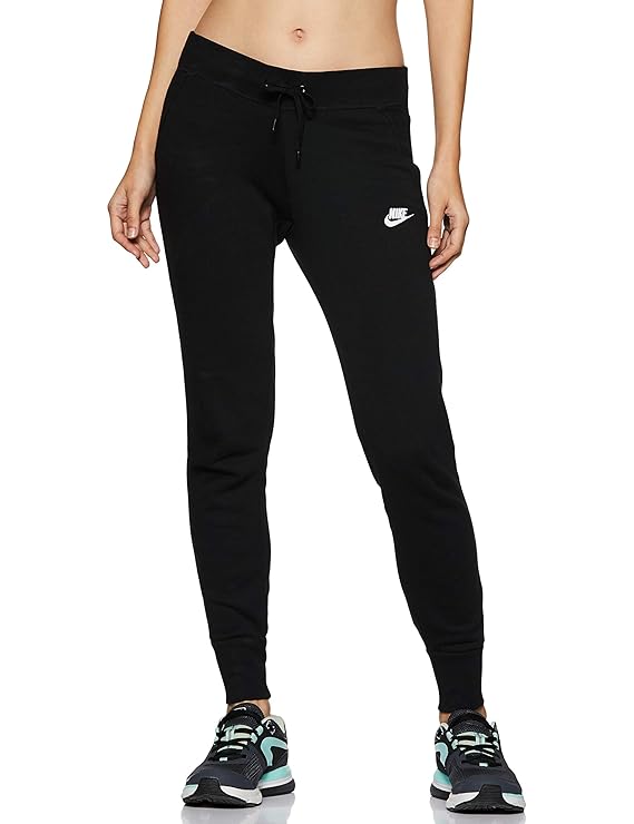 Buy Nike Women's Track Pants (807365010 Black/White_S) at Amazon.in
