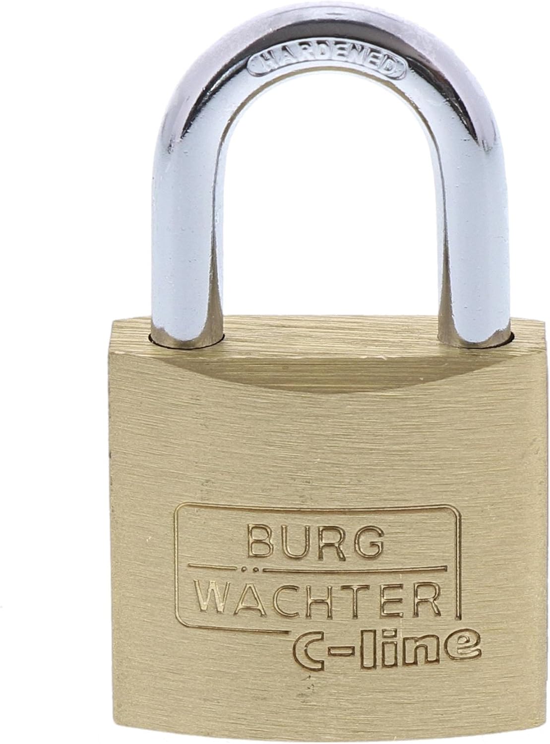 Burg-Wächter Padlock, Set of 3, 4 Keys, Trio 222, TRIO 222 30 GL SB, Messing, 5 mm Bügelstärke