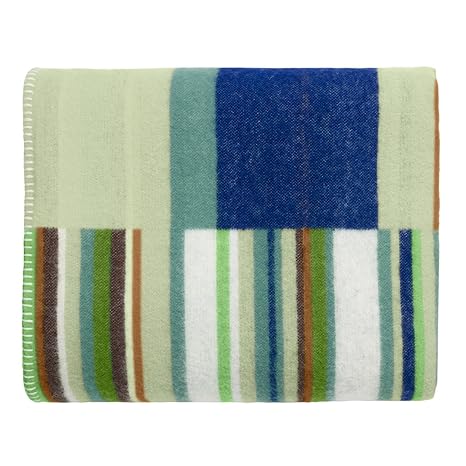 Iittala Origo Wolldecke Schurwolle grün 130 x 180 x 2 cm