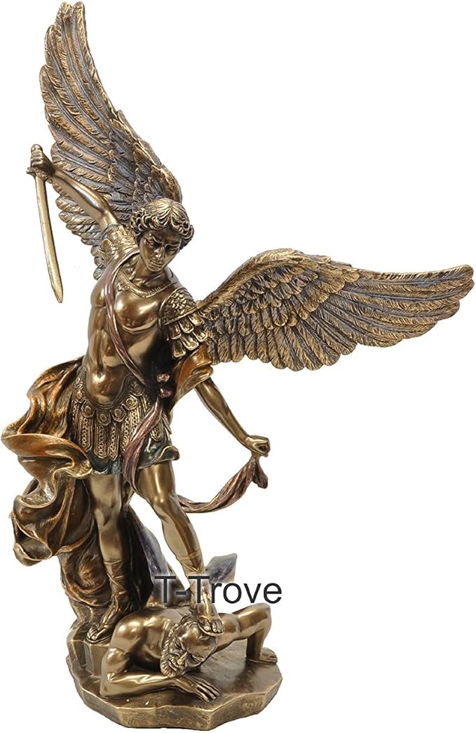 Amazon.de St. Michael der Erzengel Statue, H 37, 5 cm X W 22, 9 cm X
