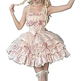 Cuteighteen Teens Kawaii Lolita Princess Dress Cute Bow Graduation Holiday Sleeveless Elegant Cocktail Party Ruffle Dresses