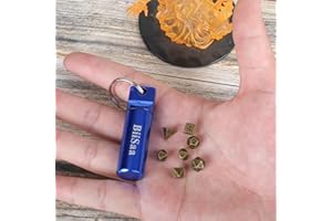BIISAA DND Mini Dice Set Metal Micro Miniature Dice with EDC Keychain Case - Small, Tiny, Portable Role Playing Dice Perfect Accessories, Tools & Gifts for D&D Player, Gamer or DM (Blue)