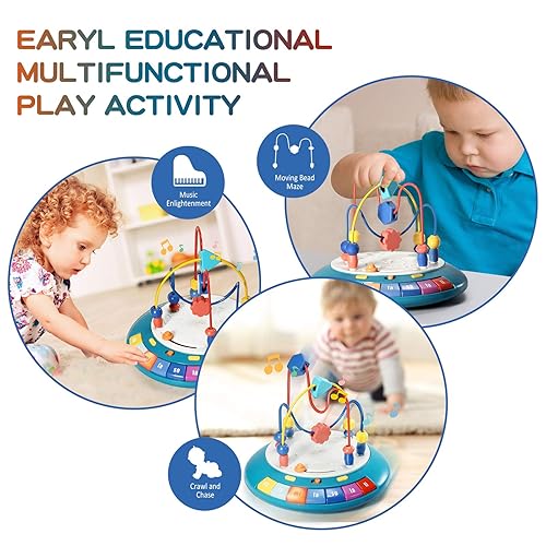 LTKFFFdp Baby Crawling Toys to 12-18 Months Boy Girl Bump and Go