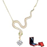 Zyntrazy Moissanite Necklace – 14K Gold Plated 925 Silver, Handmade with CZ & 0.5 Carat Center Stone | Elegant Gift for Her