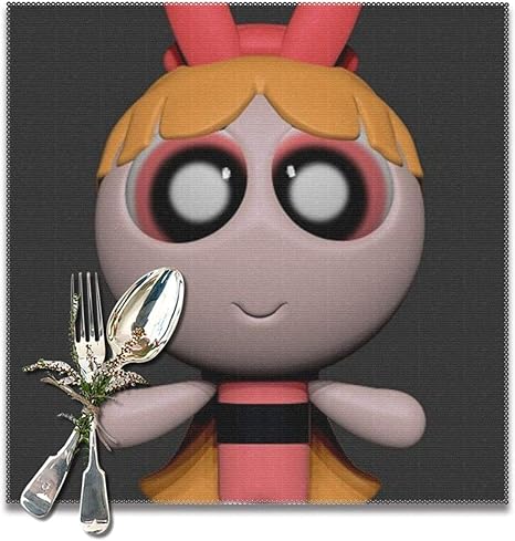 Amazon パワーパフガールズ目が大きい ランチョンマット 食卓飾り 断熱 滑り止め おしゃれ かわいい 高級感 お手入れ簡単 コーヒーマット 家庭レストラン用 6枚セット プレースマット 30 30cm ランチョンマット オンライン通販