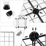 AWTATOS Cube Storage Unit 9 Cube Wire Shelves Black USCIH09BE view 6
