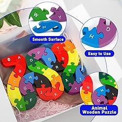 LOVESTOWN Alphabet Jigsaw Puzzle, Building Blocks