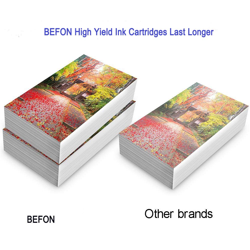 BEFON Remanufactured Ink Cartridge Replacement for 288XL 288 XL High Capacity to use with XP-330 XP-340 XP-430 XP-434 XP-440 XP-446 (3 Black, 1 Cyan, 1 Magenta, 1 Yellow, 6 Pack)