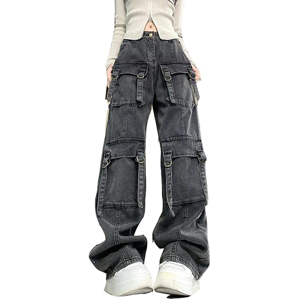 Women's Stars Patchwork Vintage Pants Y2k Gothic Cyber Punk