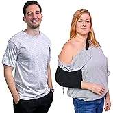 Inspired Comforts Unisex Right Shoulder & Side Access Post Surgery & Rehab Snap Shirt