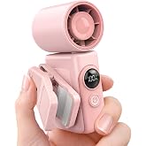 Hotsales Clip-On Portable Fan for Strollers, Handheld Turbo Fan for Travel | Small But Mighty Mini Fan, Detachable 360&deg; Rotating Clip, LED Display, Rechargeable, Summer Outings, Gifts For Women And Men