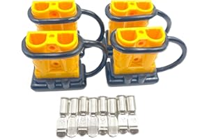 4 Sets 50A 6-10 Gauge Battery Quick Connector Disconnect Wire Harness Plug, Battery Cable Quick Connect Disconnect Plug for 1