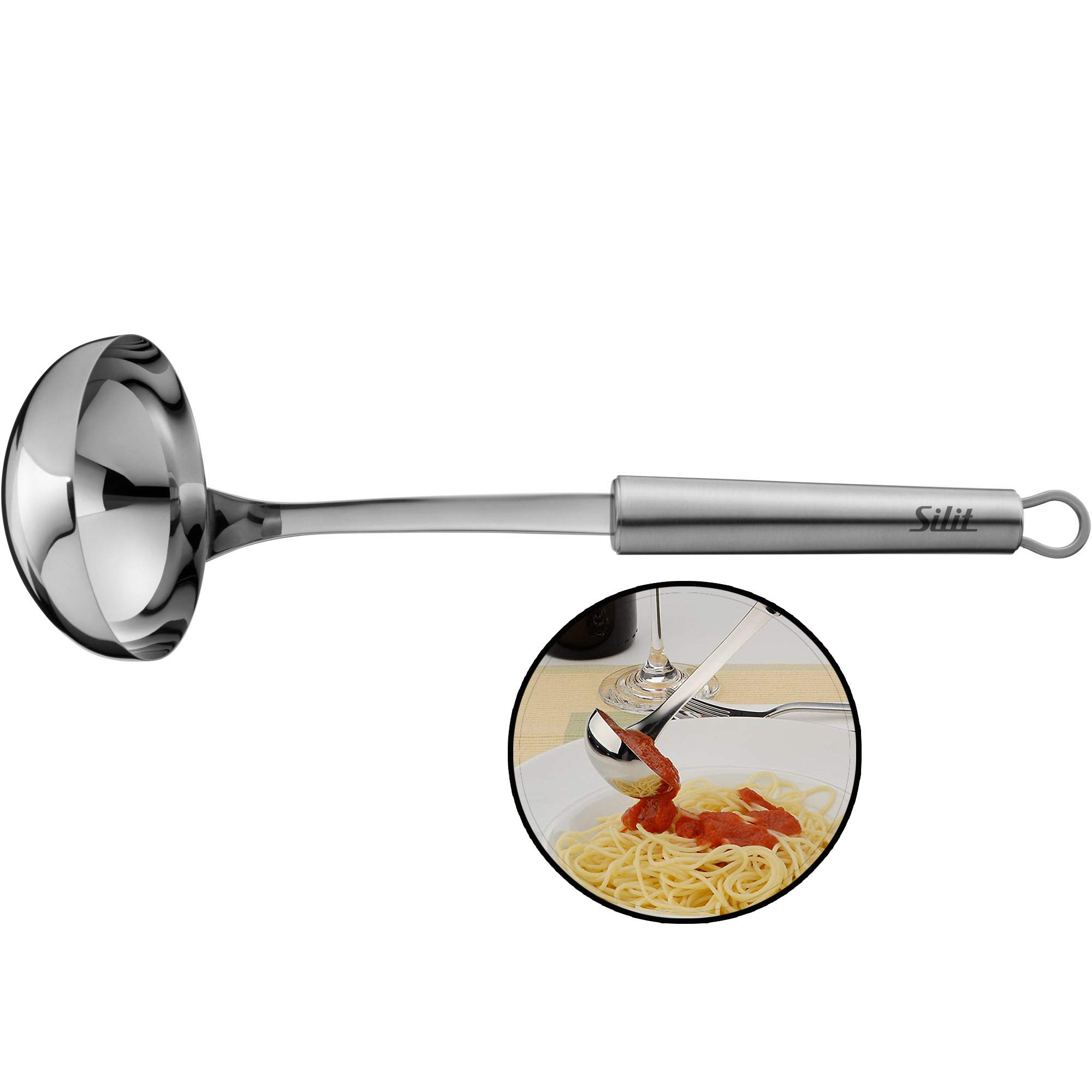 Silit Classic Line Soup Ladle 30 cm Sauce Ladle Polished Stainless Steel Dishwasher Safe