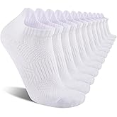 COOVAN Mens Socks 6 Pairs Cotton Ankle Breathable Casual Thin Socks Athletic Ankle Anti-Blister Sports Running Socks