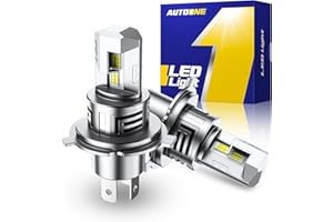 AUTOONE 9003 H4 HB2 LED Bulbs 50000LM for Automotive Halogen, 99% Compatibility, Plug-N-Play, 70,000+H Longer Lifespan