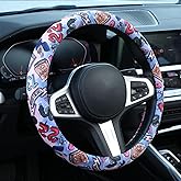 Pop Singer Tags Steering Wheel Cover Auto Steering Wheel Protector, Anti-Slip, Breathable, Absorbing Sweat, Universal Car Accessories 14.5–15 inch