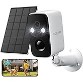 HAOSTEQER Solar Security Cameras Wireless Outdoor, WiFi Cameras for Home Security, Motion Detection, Instant Phone Notifications, SD/Cloud Storage, 2K Color Night Vision, IP66 Waterproof