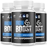 (3 Pack) Iron Boost Capsules, Official IronBoost Pills for men with All Natural Ingredients, Advanced Iron Boost for Health & Wellness Support with Premium Vitamins for Active Lifestyle (180 Capsules)